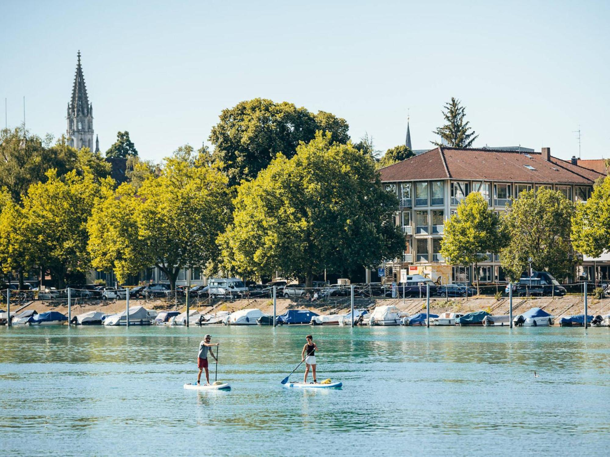 Seeglueck Seegold - Moderne Maisonette-Wohnung Mit Balkon Und Parkplatz In Seenaehe In Konstanz-Dingels-Dorf Exteriér fotografie